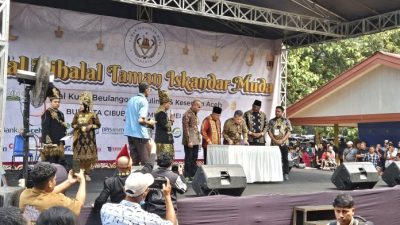 Pj. Gubernur Bangka Belitung Hadiri Acara Halal Bihalal Belasan Ribu Warga Aceh Jabodetabek