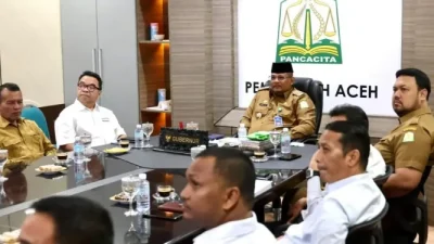 Pj Gubernur Aceh Ikuti Rakor Pengendalian Inflasi Daerah Bersama Mendagri