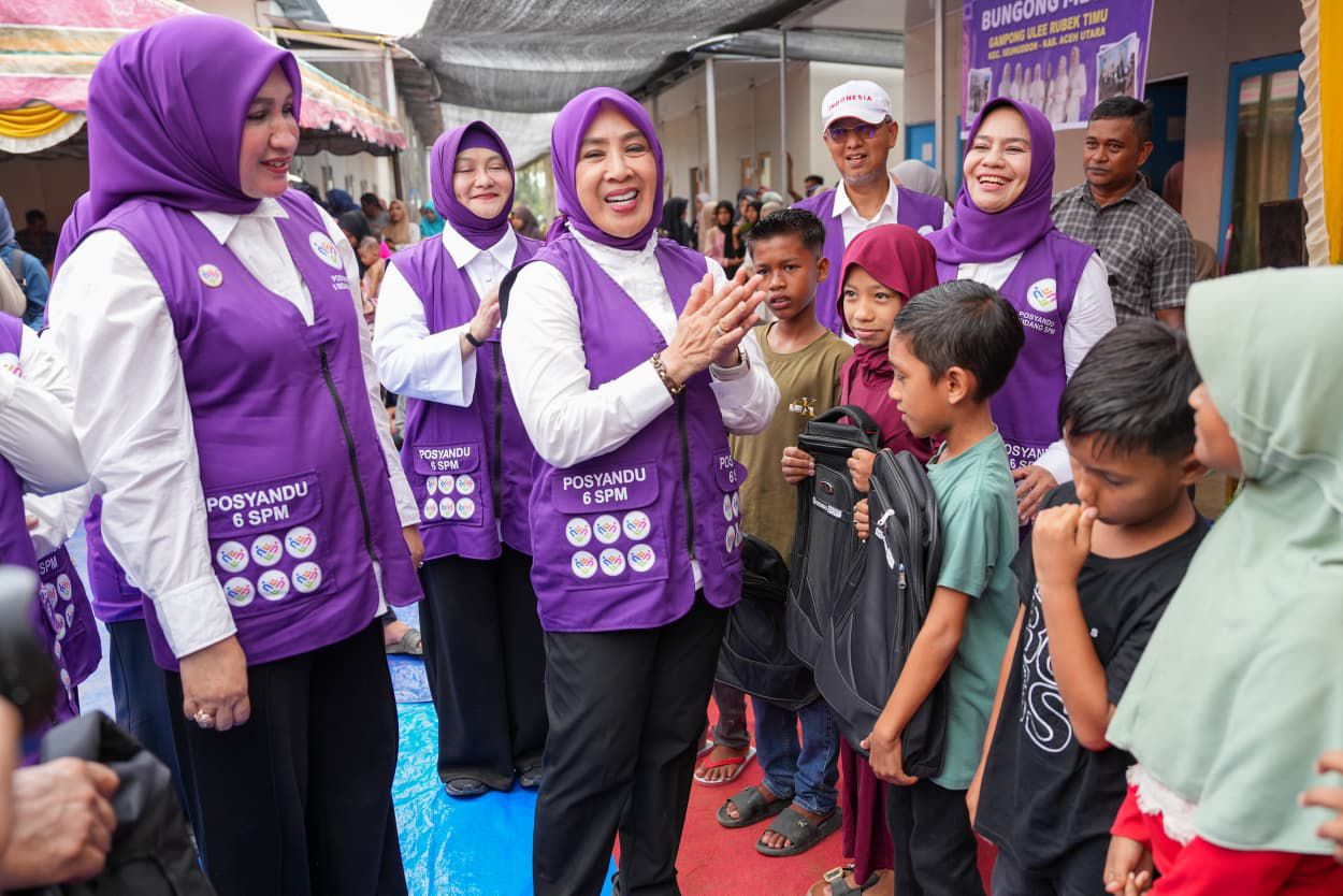 Lebih Dekat, Lebih Melayani! TP Posyandu Pusat Integrasikan 6 SPM di Aceh Utara