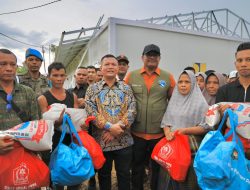 Huntara di Aceh Utara Diterjang Angin Kencang, Kaposko Safrizal ZA Turun Langsung Ke Lokasi