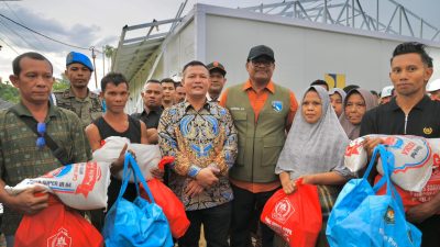 Huntara di Aceh Utara Diterjang Anging Kencang, Kaposko Safrizal ZA Turun Langsung Ke Lokasi